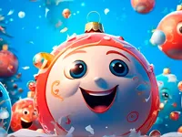 New Years Balls 2048 in 3D image