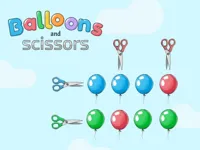 Balloons and scissors image