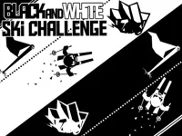 Black  amp; white ski challenge image