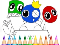 Rainbow Friends Coloring Book Game image