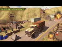 Army Car Truck Transport Game image